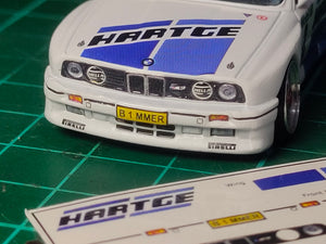 Decal Hot Wheels BMW E30 HARTGE