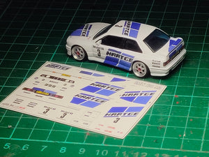 Decal Hot Wheels BMW E30 HARTGE