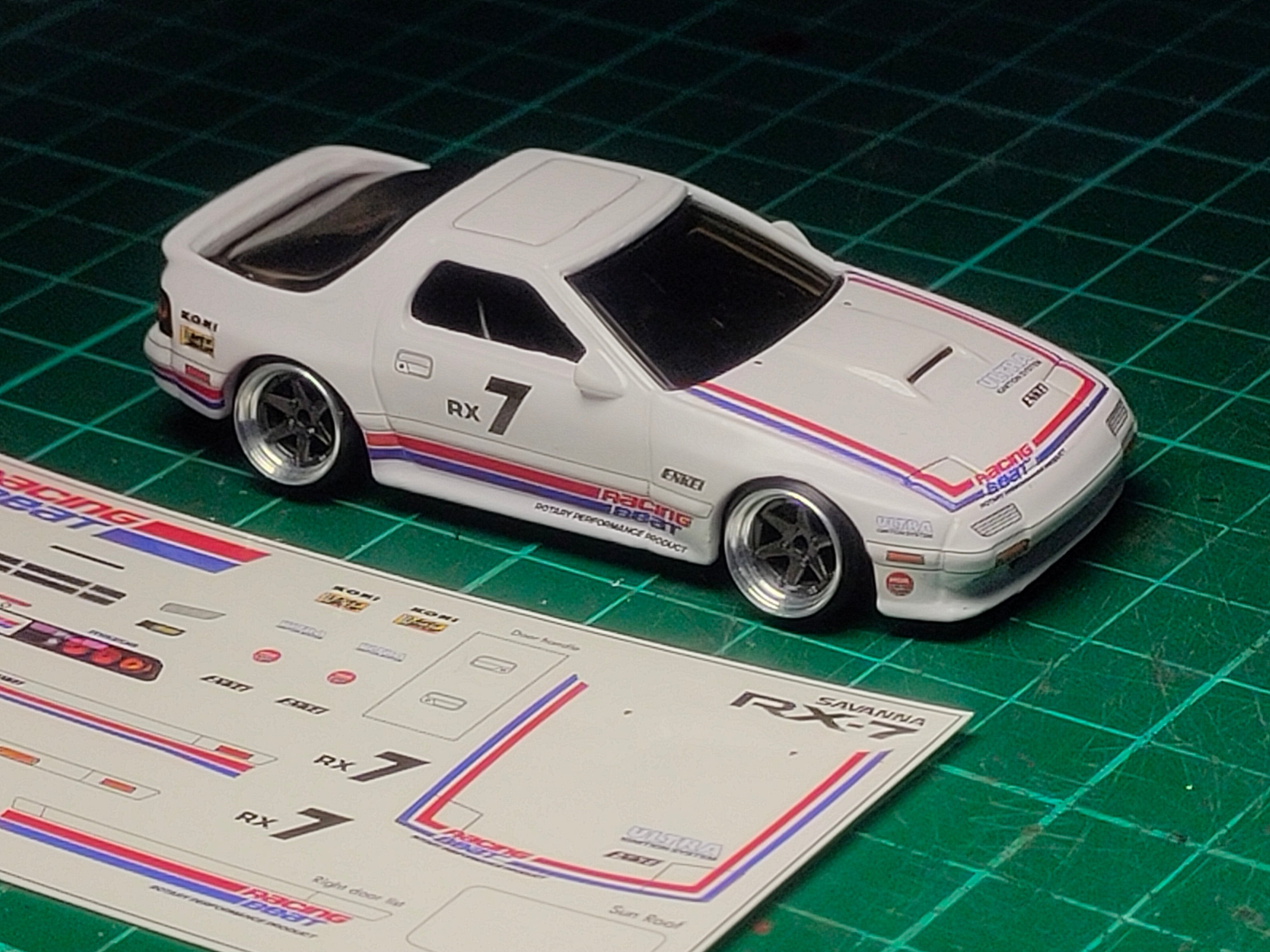 Decal Hot Wheels Mazda Savanna RX7 Racing Beat – Sakuramodel