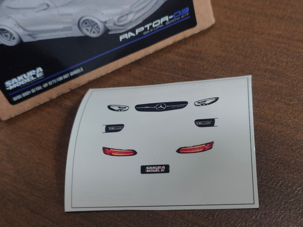 Decal for Hot Wheels  Mercedes Benz AMG GT (Raptor-03)