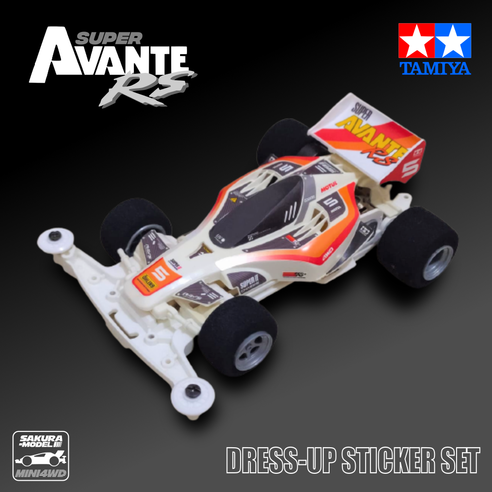 Detail-up Sticker for Mini 4WD Super Avante RS