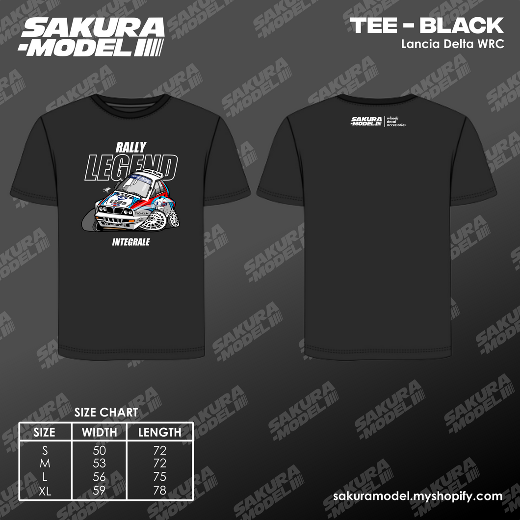 Tee Black - Lancia Delta WRC
