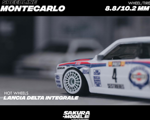 Custom wheel 64 scale model Speedline Montecarlo Lancia Delta