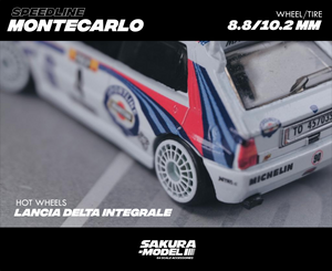 Custom wheel 64 scale model Speedline Montecarlo Lancia Delta