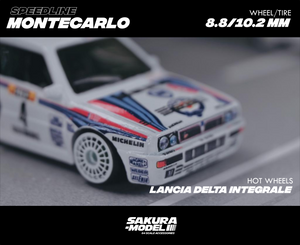 Custom wheel 64 scale model Speedline Montecarlo Lancia Delta