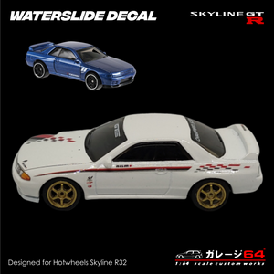 Decal Set Hot Wheels Skyline R32 Nismo S-tune