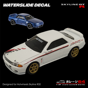 Decal Set Hot Wheels Skyline R32 Nismo S-tune