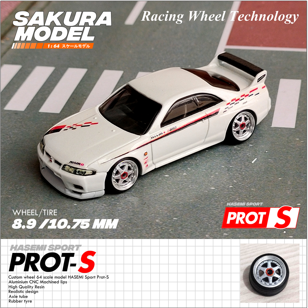 Custom wheel 64 scale model Hasemi Prot-S