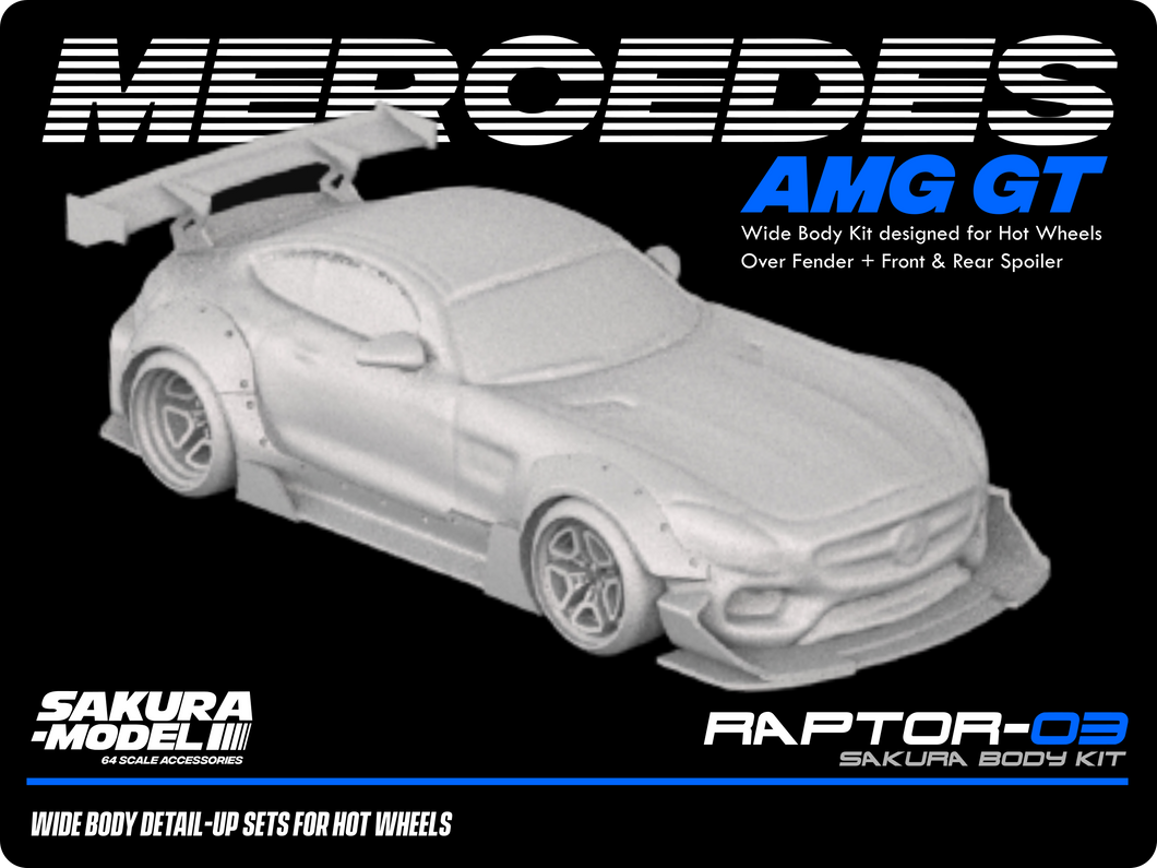 Add on Body kit for Hot Wheels Mercedes benz AMG GT