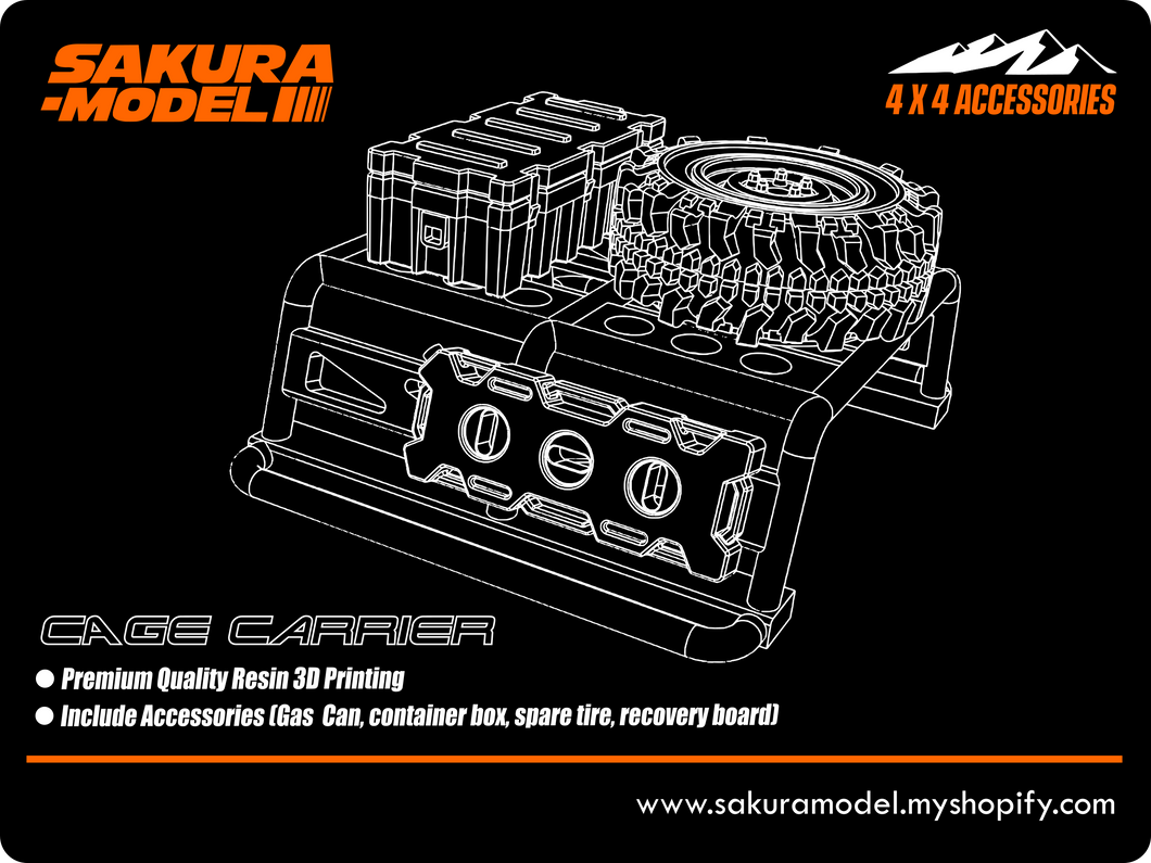 Cage Carrier + with Accessories - Accessories Sakura Model