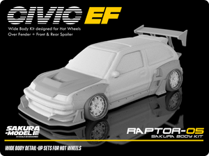 Add on Body kit for Hot Wheels Civic EF