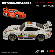 Load image into Gallery viewer, Decal set Hot Wheels Porsche 993 GT2 - RWB Apple