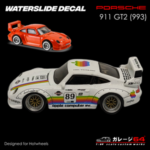 Decal set Hot Wheels Porsche 993 GT2 - RWB Apple