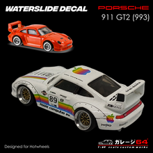 Load image into Gallery viewer, Decal set Hot Wheels Porsche 993 GT2 - RWB Apple