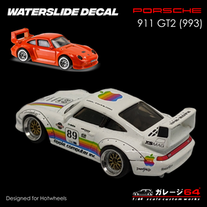 Decal set Hot Wheels Porsche 993 GT2 - RWB Apple