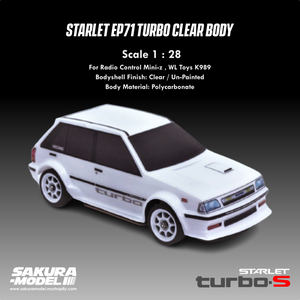 Starlet EP71 Turbo (4 doors) - Clear Body