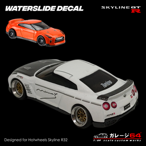 Decal Set Hot Wheels Skyline R35 Mines Motorsport