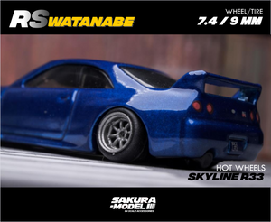 Custom wheel 64 scale model SSR Watanabe - Non Barrel