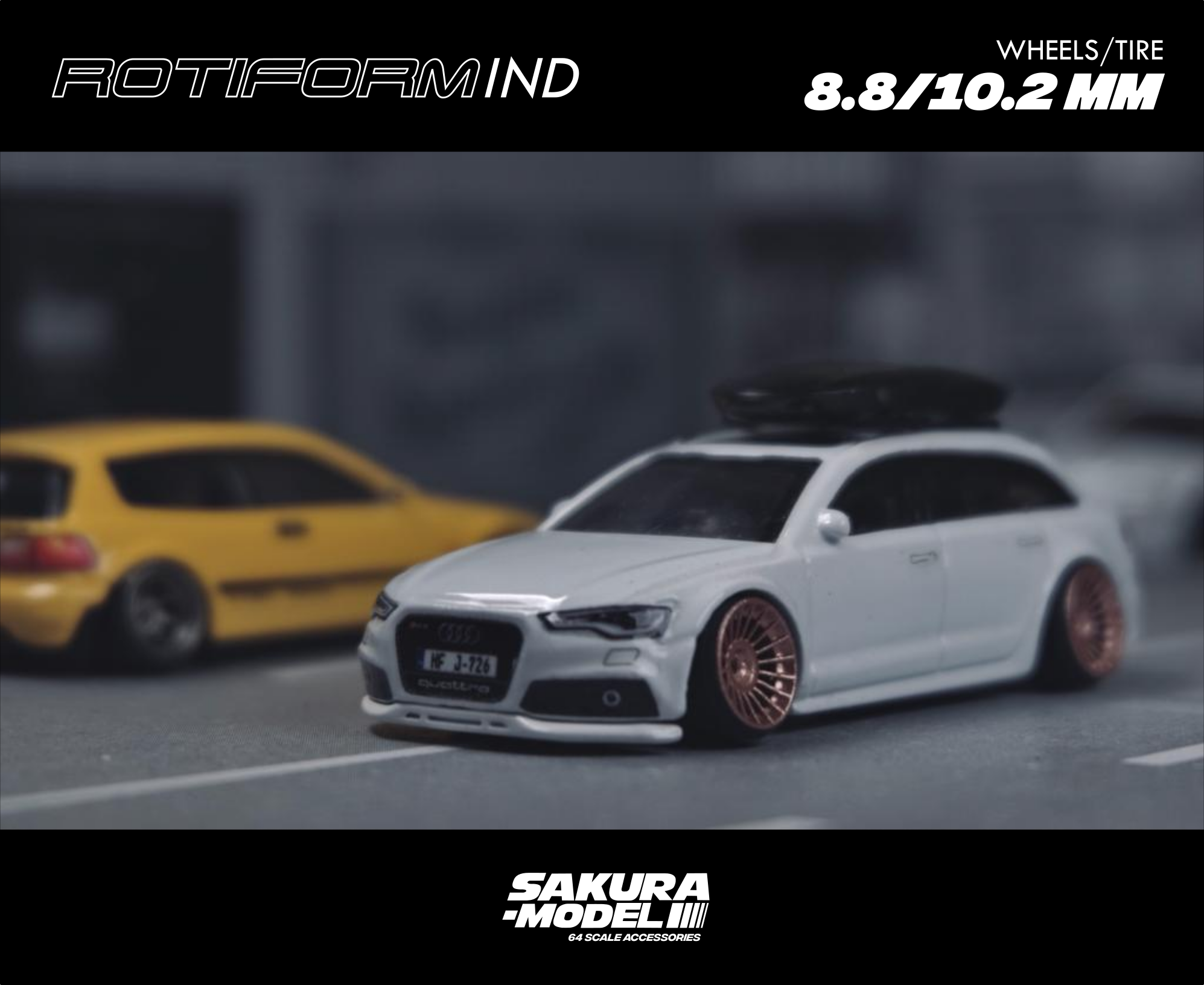 Custom wheels 64 scale model Rota Kyusha - Full resin – Sakuramodel