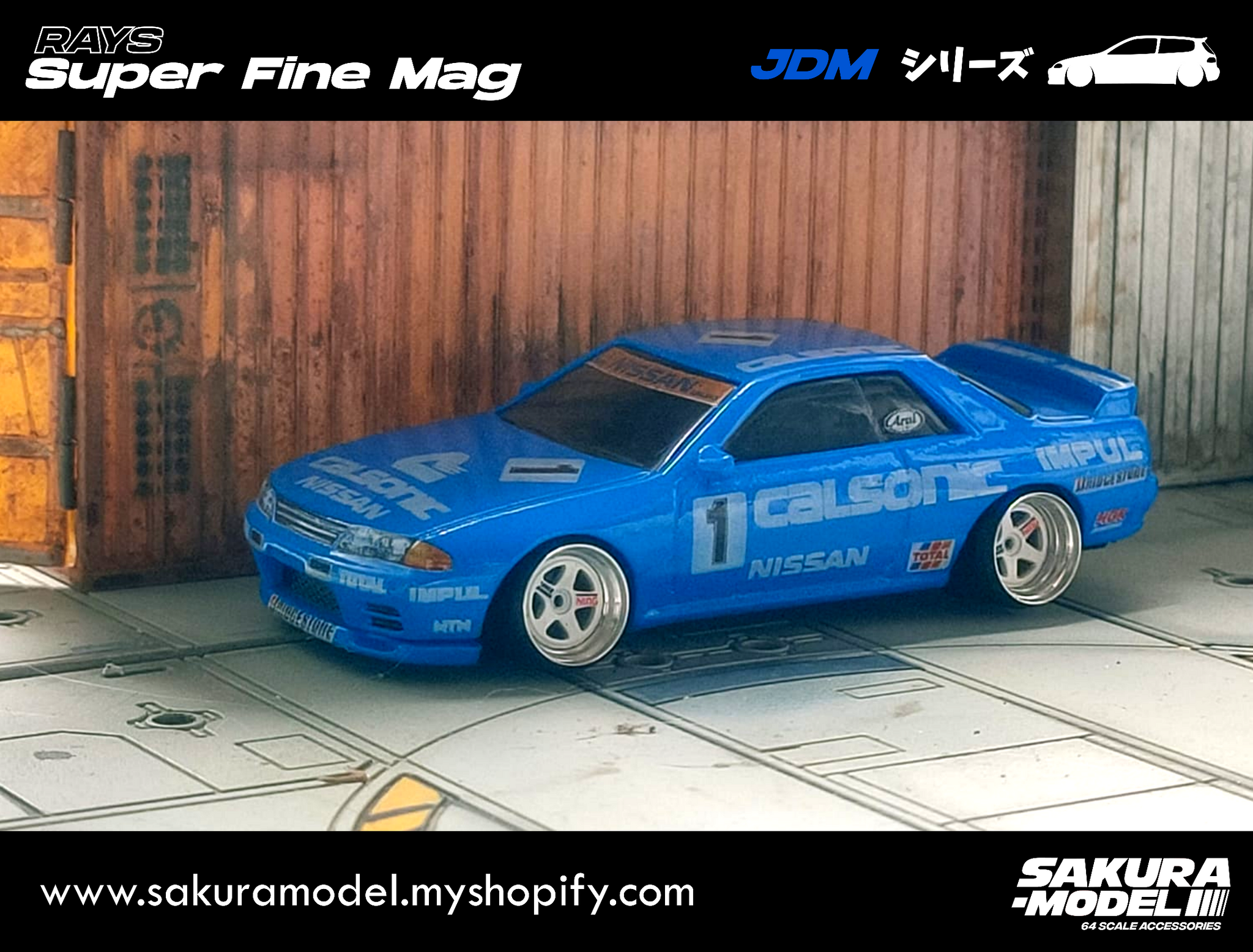 Custom wheels 64 scale model Rota Kyusha - Full resin – Sakuramodel