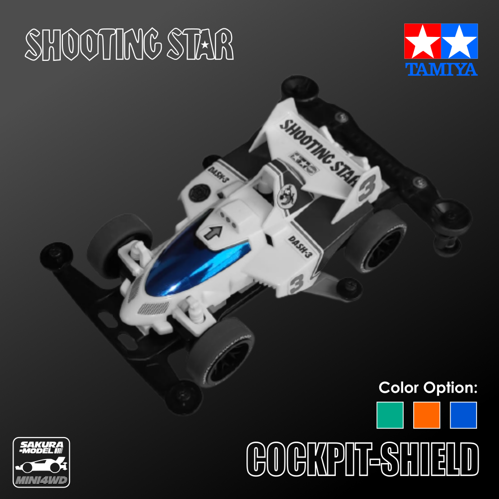Cockpit-Shield for Mini 4WD Shooting Star