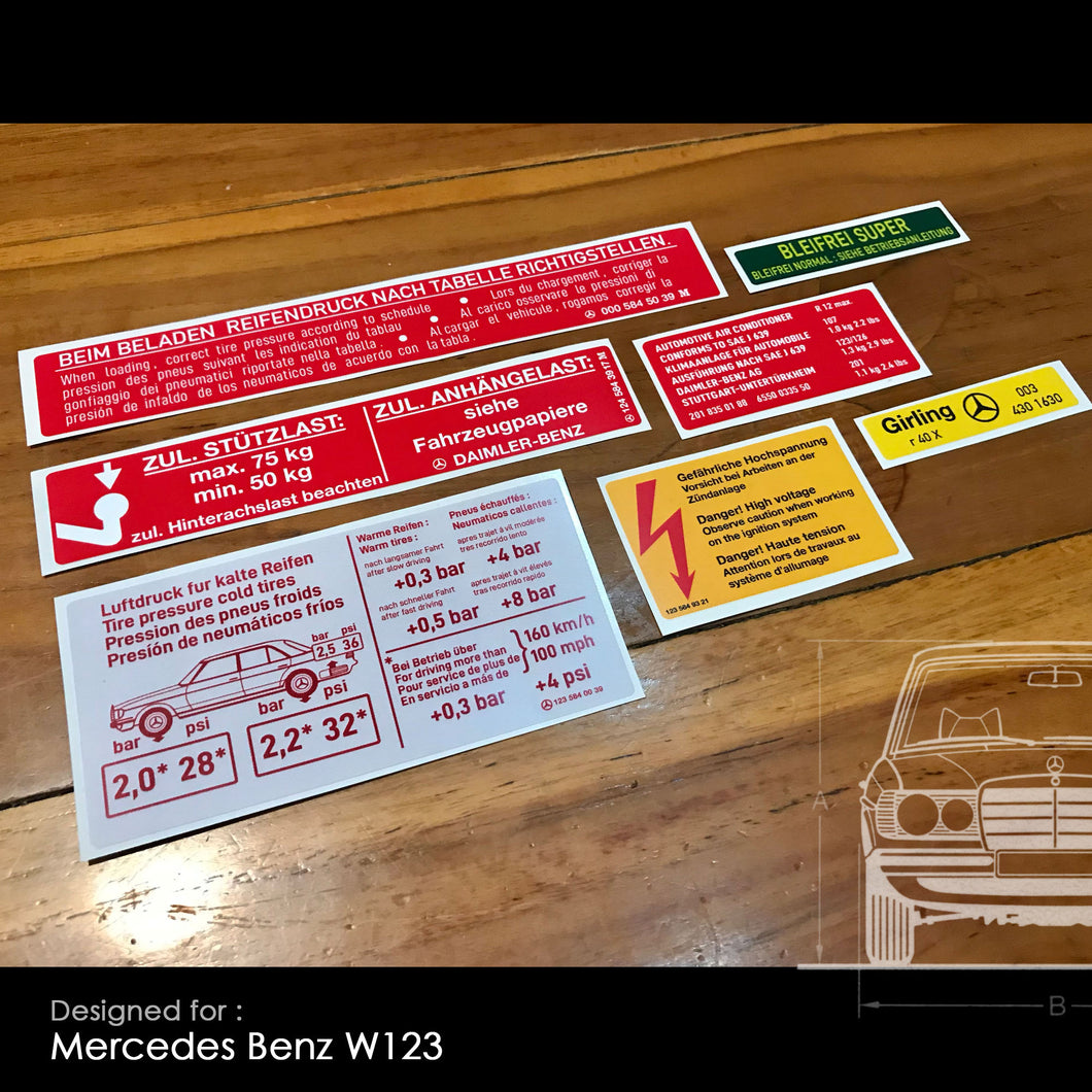 Mercedes W124 Sticker