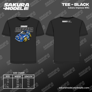 Tee Black - Subaru Impreza WRC