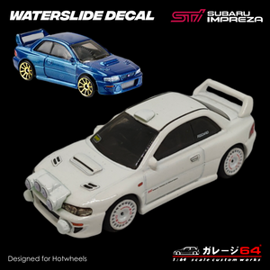 Decal Set Hot wheels Subaru 22B