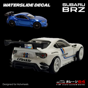 Decal set Hot Wheels Subaru BRZ Pandem - Greddy