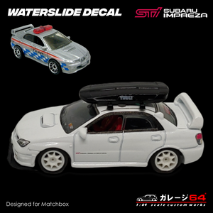 Decal Set Matchbox Subaru WRX STI Hawk Eye