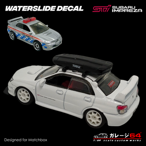 Decal Set Matchbox Subaru WRX STI Hawk Eye