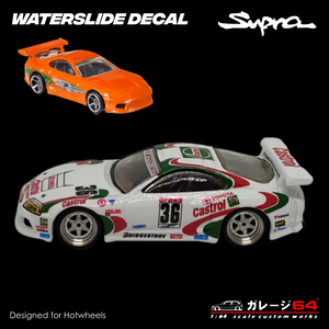 Decal Set Hot wheels Supra Castrol JGTC