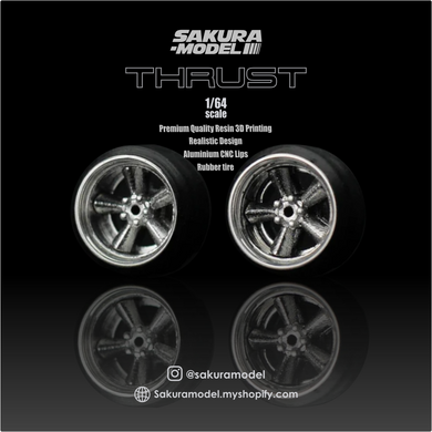 Custom wheel 64 scale model Thrust