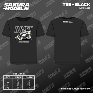 Tee Black - Toyota AE86