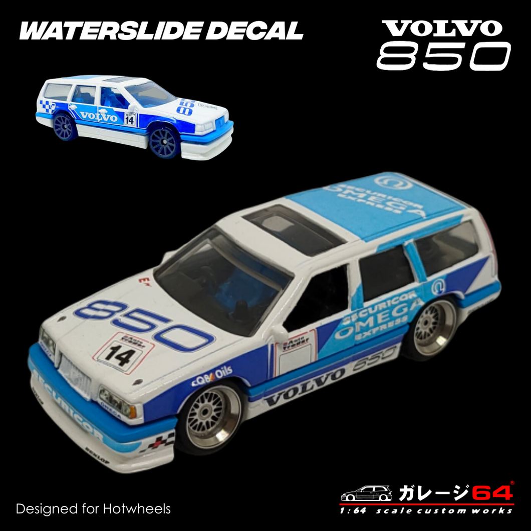 Decal Set Hot wheels Volvo 850 Estate BTCC