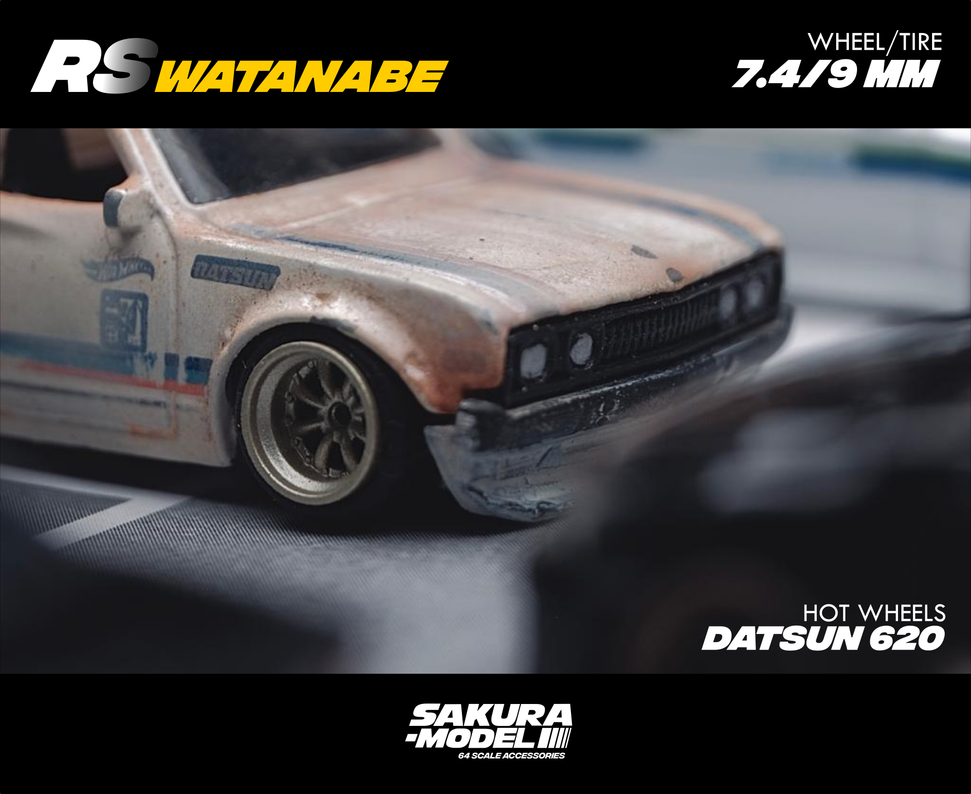 キャビテーション Custom wheel 64 scale model SSR Watanabe - Non Barrel – Sakuramodel