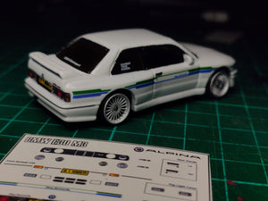 Decal Hot Wheels BMW E30 Alpina - Green Stripe