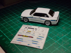 Decal Hot Wheels BMW E30 Alpina - Green Stripe