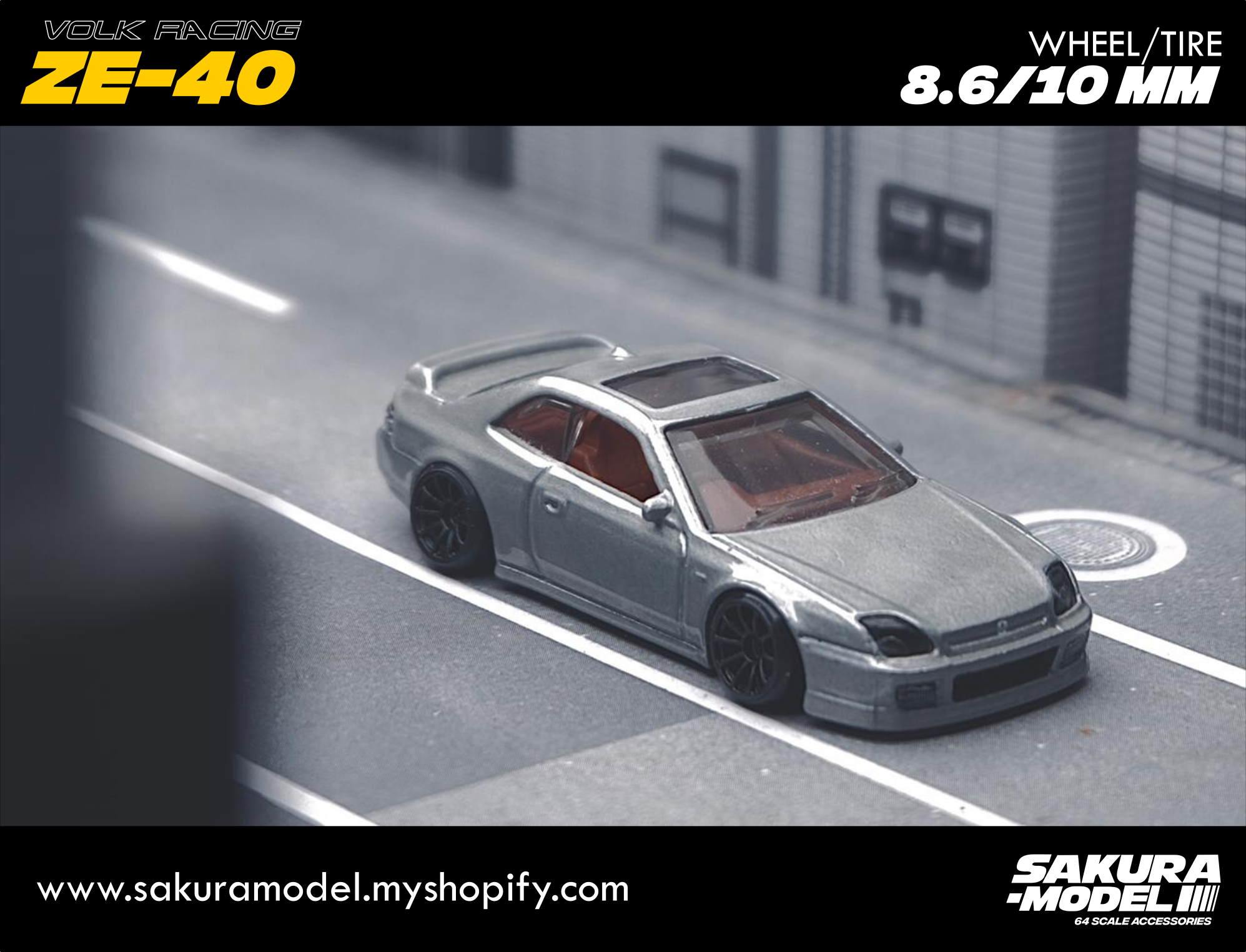 Custom wheels 64 scale model Rota Kyusha - Full resin – Sakuramodel