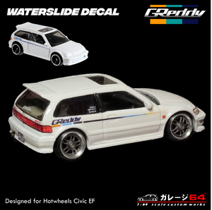 Decal Set Hot Wheels Civic EF GREDDY