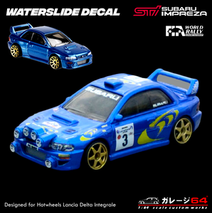 Decal Set Hot wheels Subaru 22B World Rally Championship