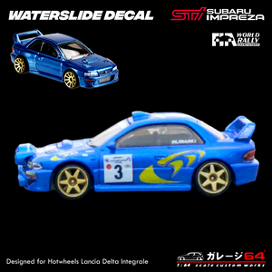 Decal Set Hot wheels Subaru 22B World Rally Championship