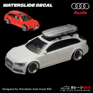 Decal set Hot Wheels Audi RS6 Transparant