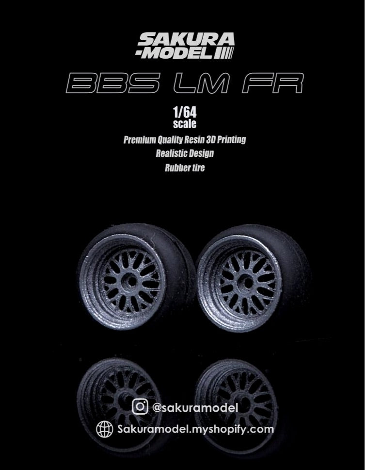 Custom wheel 64 scale model BBS LM - Non Barrel