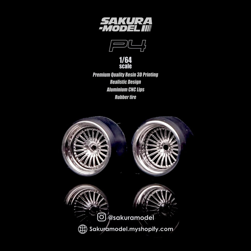 Custom wheel 64 scale model Prowheels P4