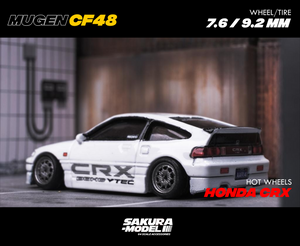 Custom wheel 64 scale model Mugen CF48 - Non Barrel