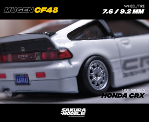 Custom wheel 64 scale model Mugen CF48 - Non Barrel